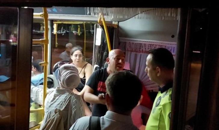 Halk otobüsünde klima tartışması! 'Psikolojim bozuldu' dedi, polis yarım saat ikna etmeye uğraştı