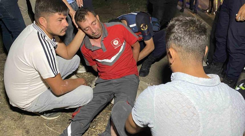 Alkollü sürücü önce polis aracında, sonra refüjde uyudu