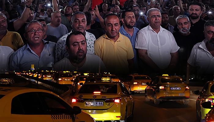 İsyan edip Cumhurbaşkanı Erdoğan’a “Taksici dostu” diye seslendiler: Yenikapı’da gece vakti konvoylu eylem!