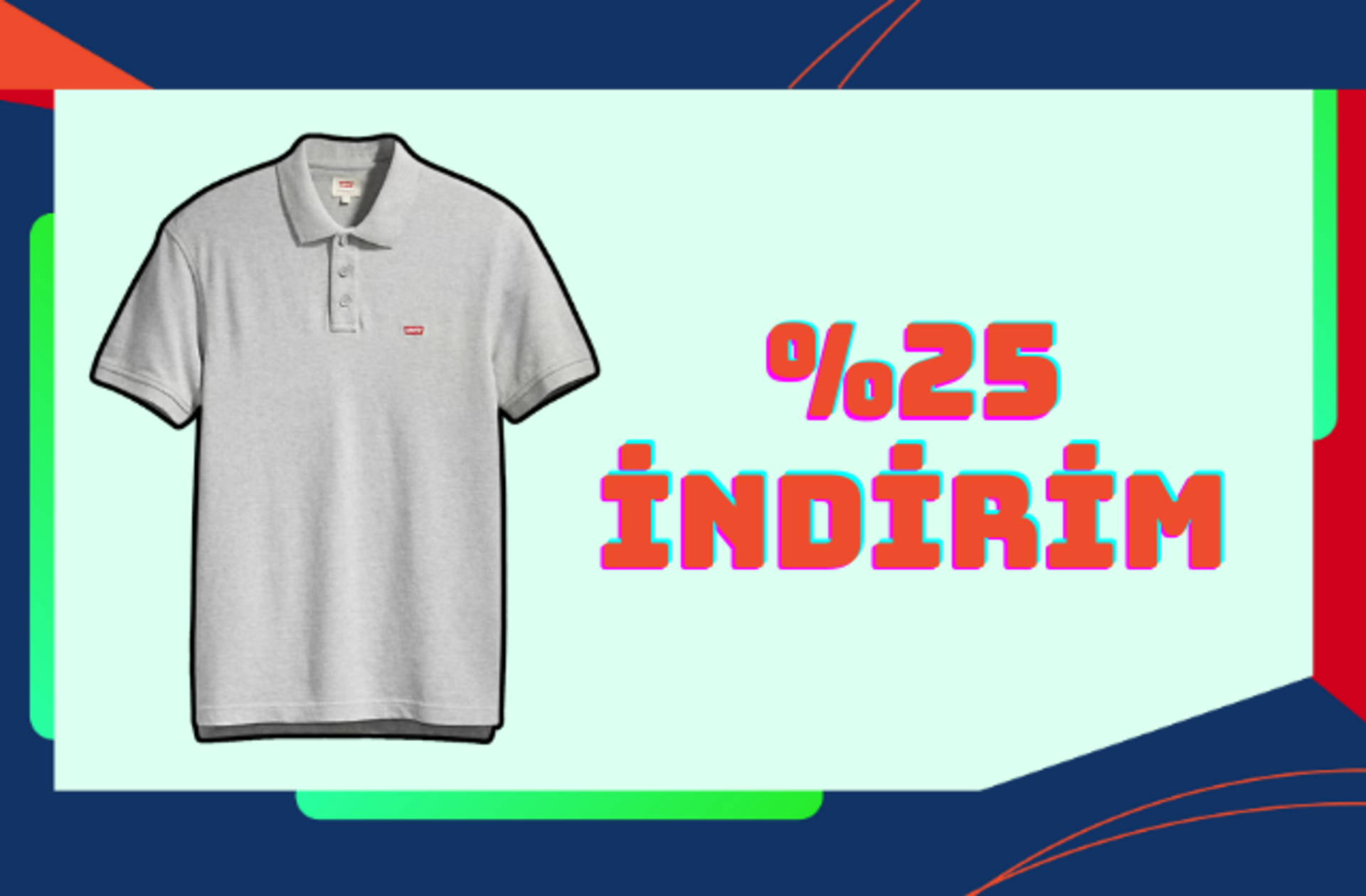 Fiyatı 384 TL'ye düştü! Klasikleşmiş Levi's tişörtte %25 indirim