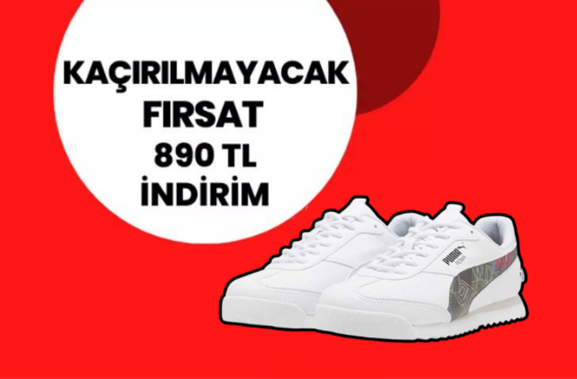 Fiyatı 1607 TL'ye düştü! Puma sneakerda kaçırılmayacak büyük fırsat