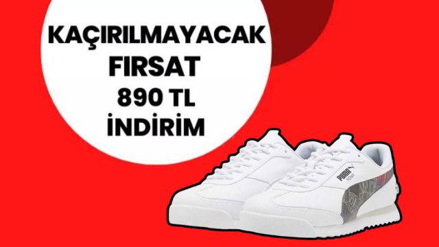 Fiyatı 1607 TL'ye düştü! Puma sneakerda kaçırılmayacak büyük fırsat