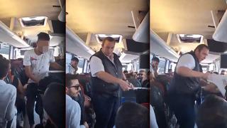 Otobüste infial yaratan görüntüler: Pet şişeye idrarını yaptı, kaptan aracı durdurup yaka paça indirdi