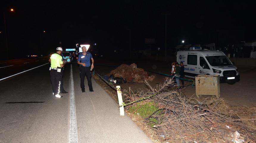 Antalya'da şarampole devrilen motosikletin sürücüsü öldü