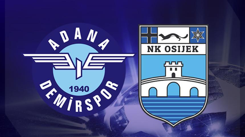 ADANA DEMİRSPOR OSİJEK MAÇI! Adana Demirspor Osijek maçı  hangi kanalda? Mavi Şimşekler fark attı!