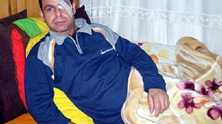 Balık tutma merakı g&ouml;z&uuml;ne mal oldu