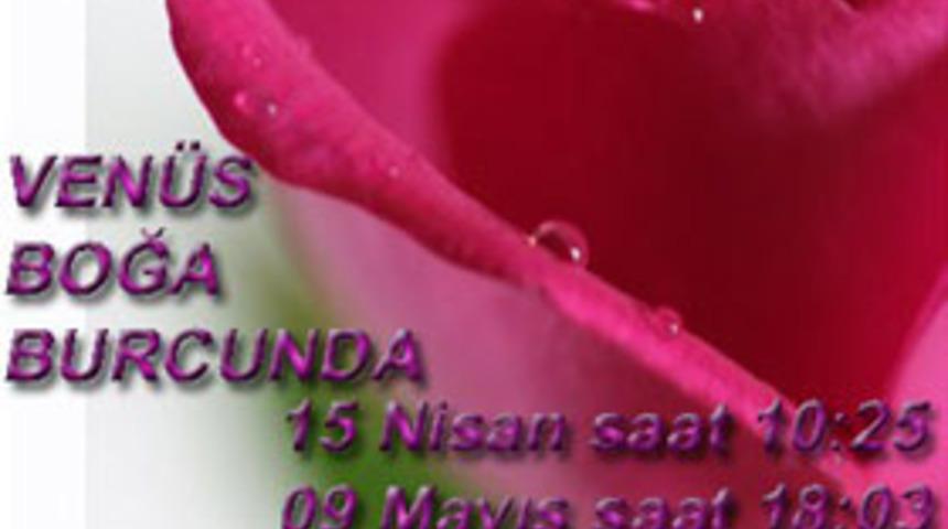 Ven&uuml;s Boğa Burcunda