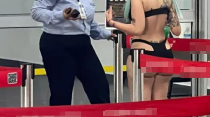 Havalimanı tarzı tepkilere neden oldu! Uçağa binmesine izin verilmedi... Üzerini değiştirmesini istediler