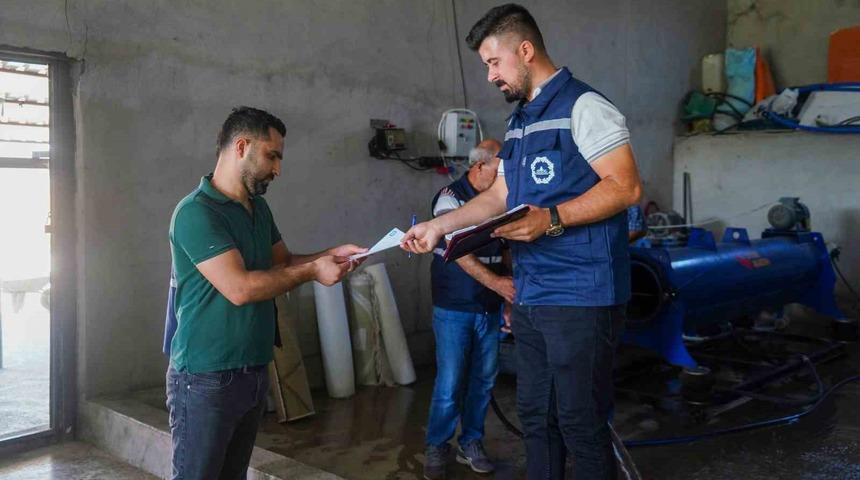 Halı yıkama fabrikası ve oto yıkamacılarda su denetimi