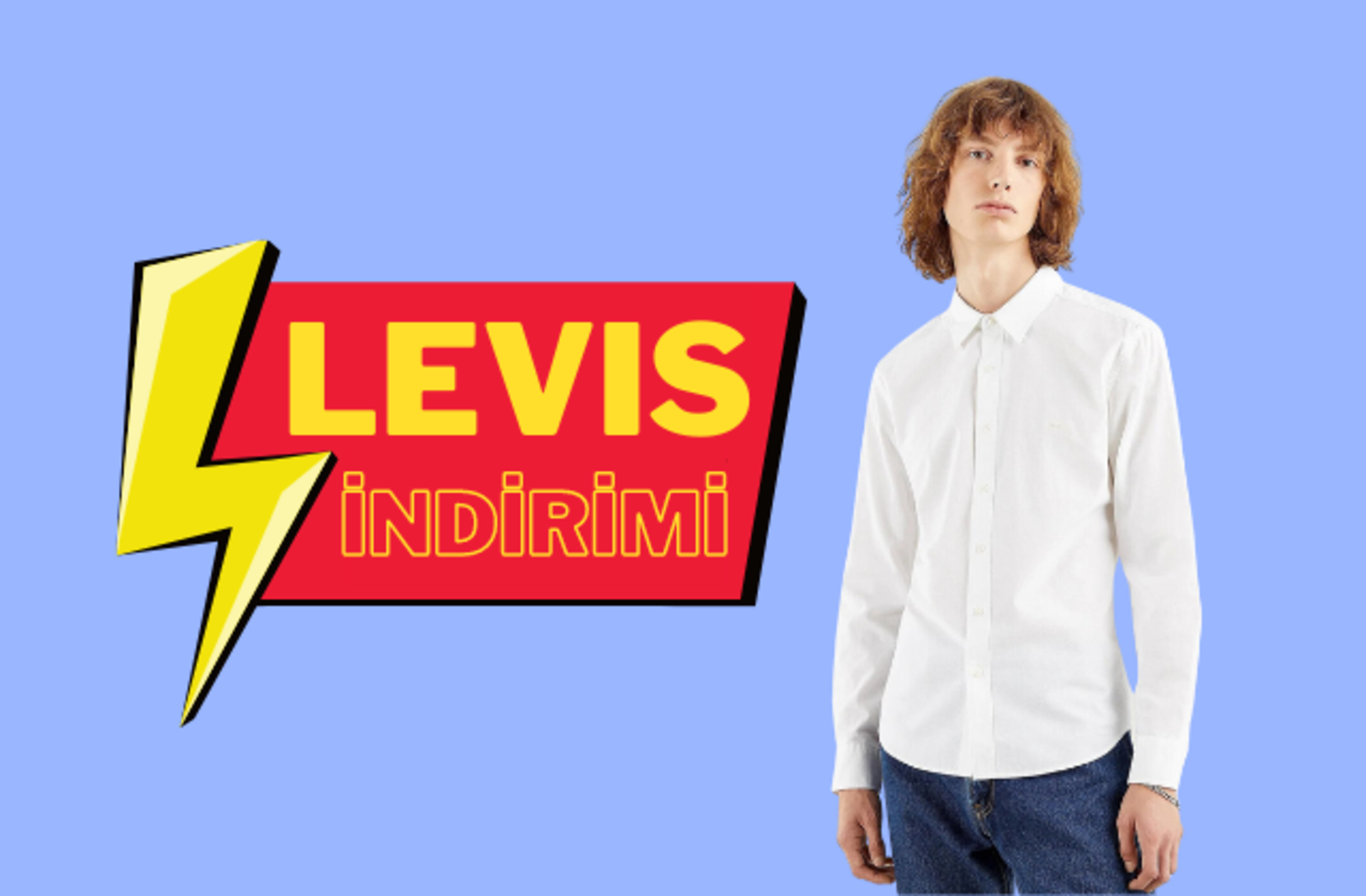 Zarif ve şık dokusu ile kendinizi özel hissettirecek Levi's gömlekte indirim
