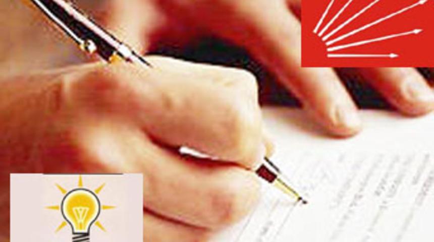 AKP ile CHP arasında imza kavgası