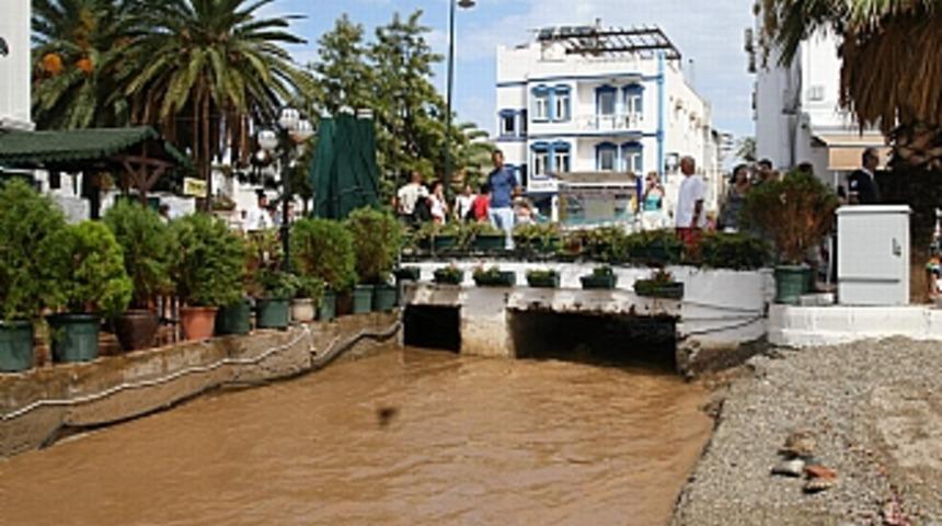 Bodrum'da etkili yağış