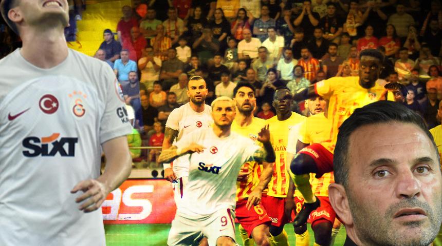 Son şampiyon Galatasaray, Kayserispor ile golsüz berabere kaldı! Sarı-Kırmzılılar'da Zaha ve Kerem Demirbay ilk kez sahada...