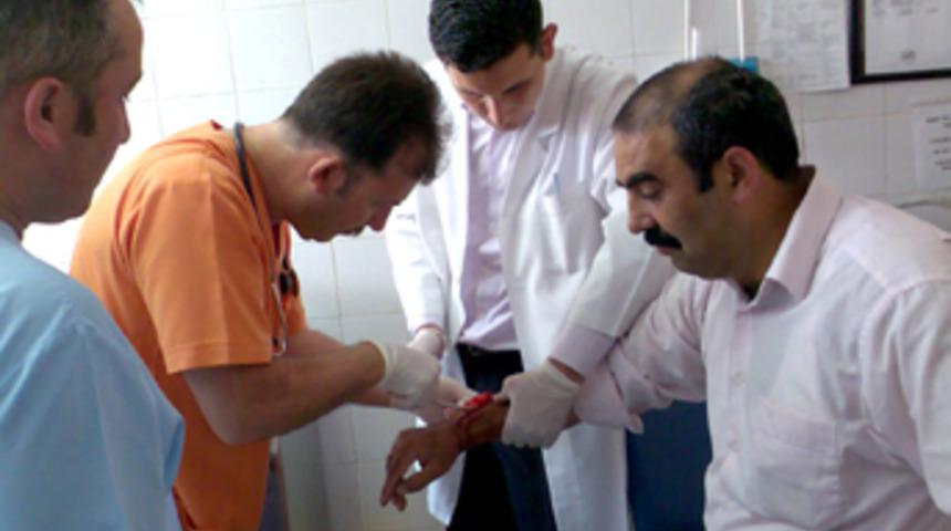 &Ccedil;im kesme makinesi m&uuml;d&uuml;r&uuml; hastanelik etti