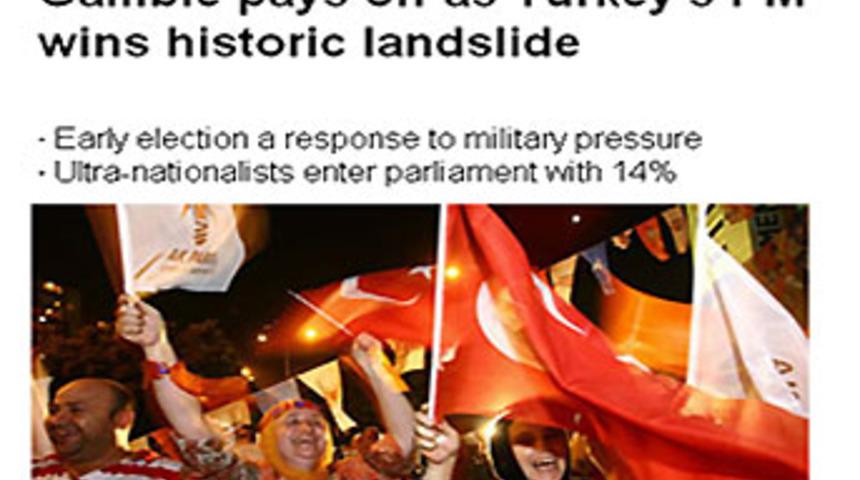 "Sonu&ccedil; ordunun baskısına yanıt"
