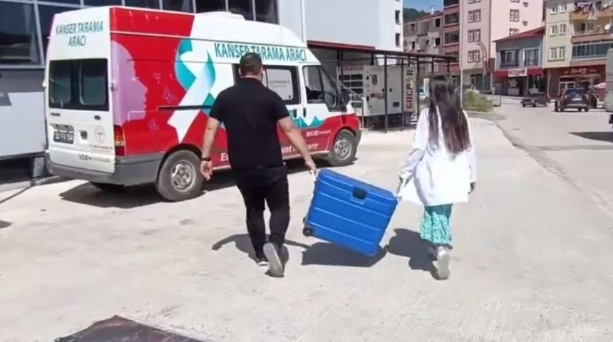 Gölköy’ün kırsal noktalarında ’mobil kanser taraması’ hizmeti başlatıldı