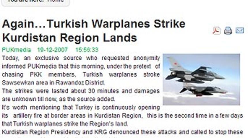 'F-16'lar ikinci kez vurdu' iddiası