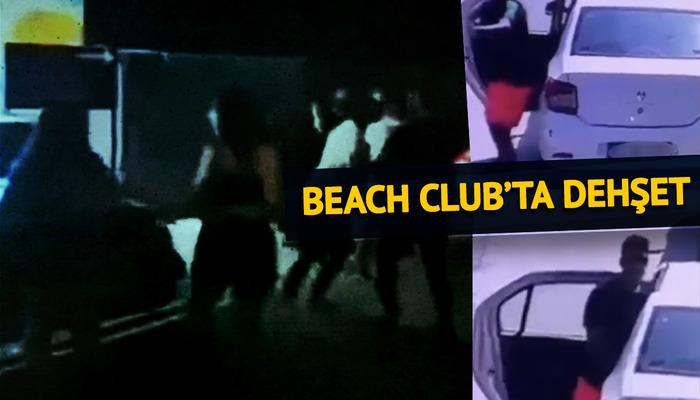 Silahlar patladı, kan döküldü! Beach club'taki dehşetin görüntüleri ortaya çıktı