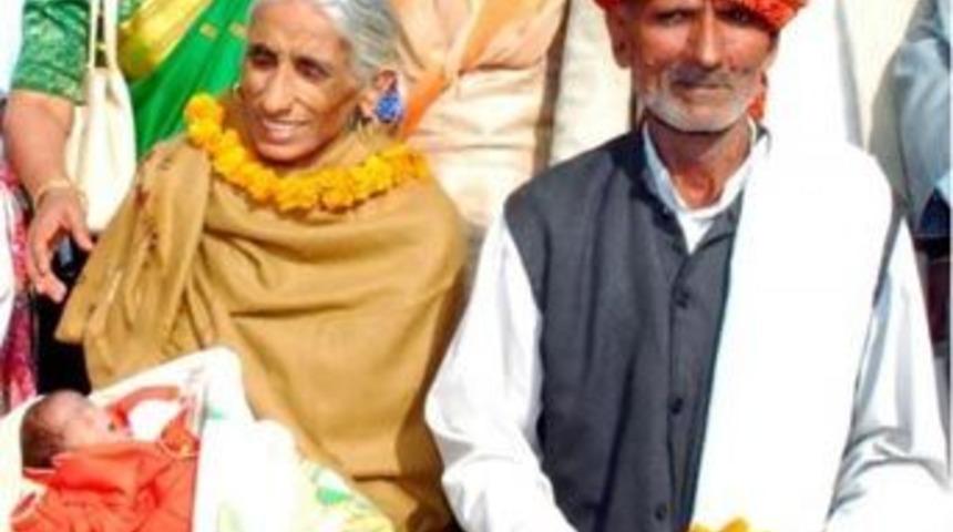 70 yaşında anne oldu!