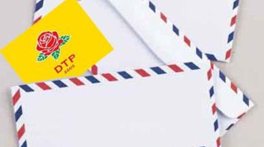 DTP'ye g&ouml;nderilen ş&uuml;pheli mektup inceleniyor