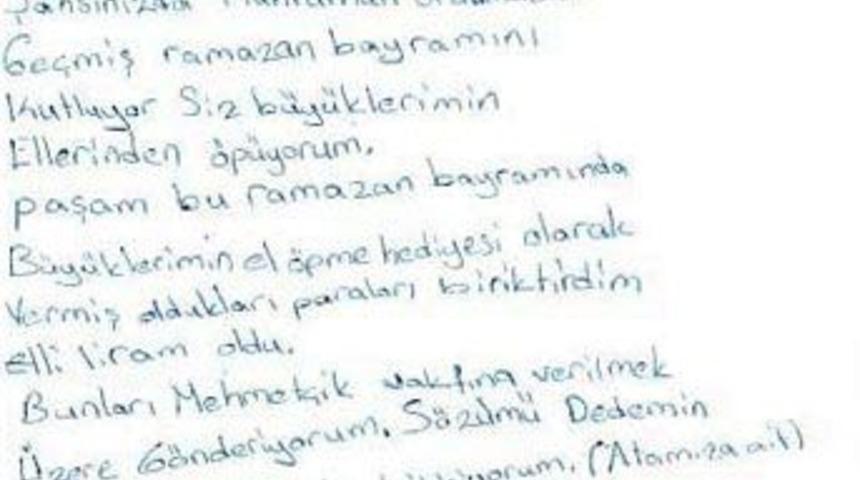 Genelkurmay'a duygulandıran mektup