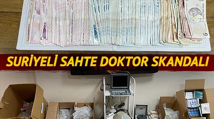 Tedaviye yabancı uyrukluların gittiği iş yerinde skandal! Diplomasız Suriyeliler tıbbi müdahalede bulunuyordu, baskında ele geçirilenler şoke etti