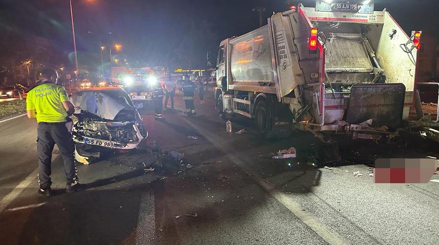 Samsun'da zincirleme trafik kazasında 6 kişi yaralandı