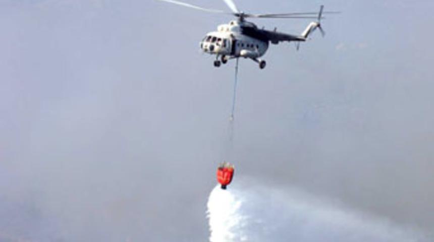 Yangının &uuml;zerine balıklı su d&ouml;kt&uuml;ler 