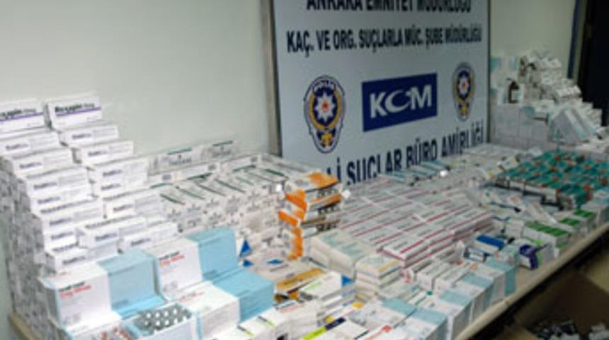 1 milyon YTL'lik re&ccedil;etesiz ila&ccedil; bulundu