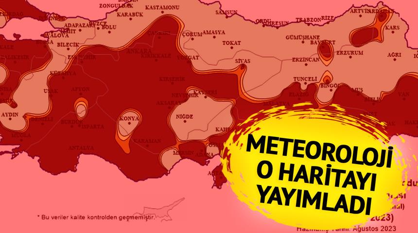 Meteoroloji'den korkutan harita: Türkiye'nin büyük bölümü için uyarı! Aşırı sıcaklar ne zaman bitecek? O paylaşım heyecanlandırdı