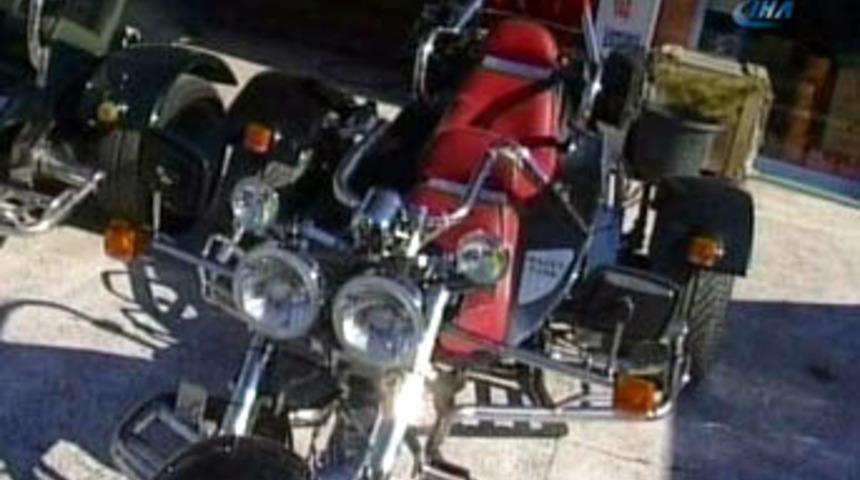 3 tekerlekli y&uuml;zde y&uuml;z T&uuml;rk motosikleti