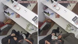 Döviz bozdurma bahanesiyle gitti, 14 bin 460 doları böyle çaldı! Hırsızlık anları kamerada