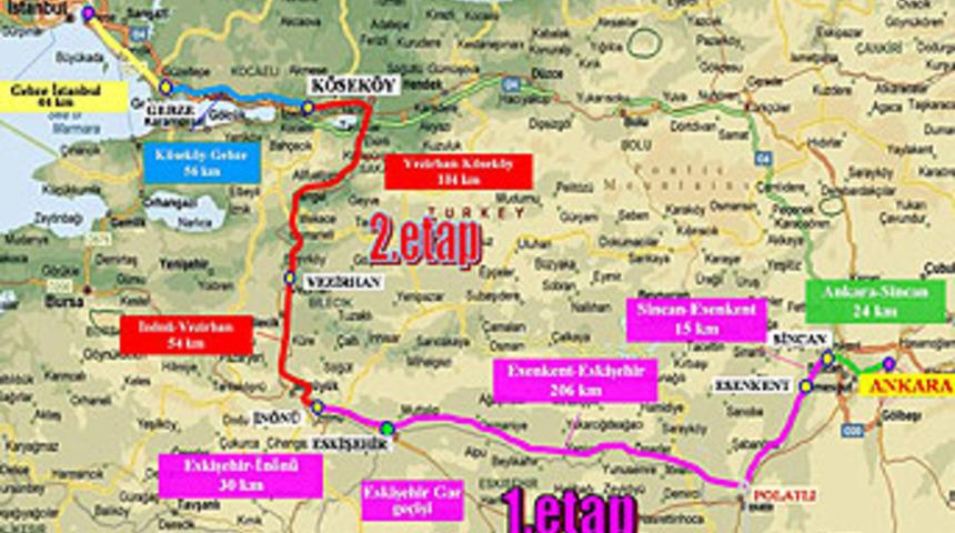 Hızlı tren deneme s&uuml;r&uuml;ş&uuml;ne başlıyor