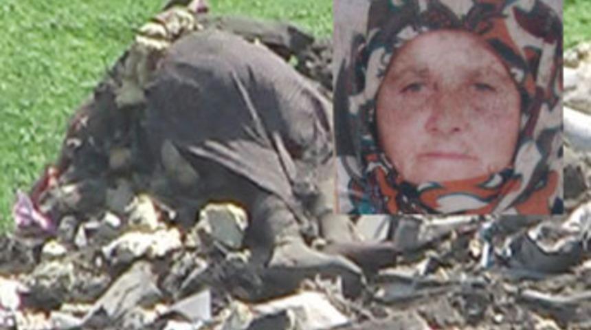 Yaşlı kadın &ccedil;&ouml;pl&uuml;kte &ouml;l&uuml; bulundu