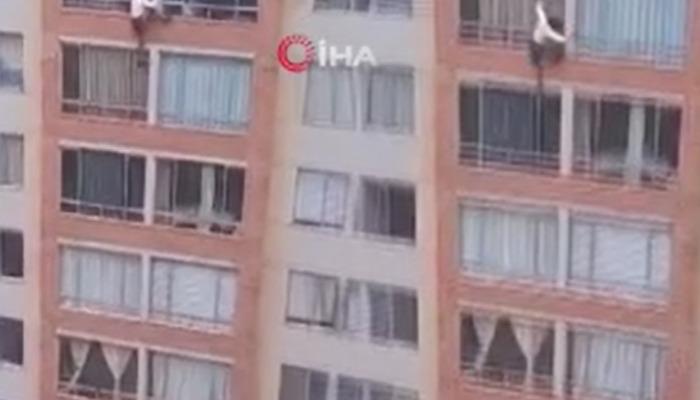 Kolombiya'da peş peşe depremler! 7’nci kattan atlayıp hayatını kaybetti