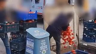 Kasa kasa domatesi çöpe dökmüşlerdi! Harekete geçildi... Ticaret Bakanlığı'ndan ceza
