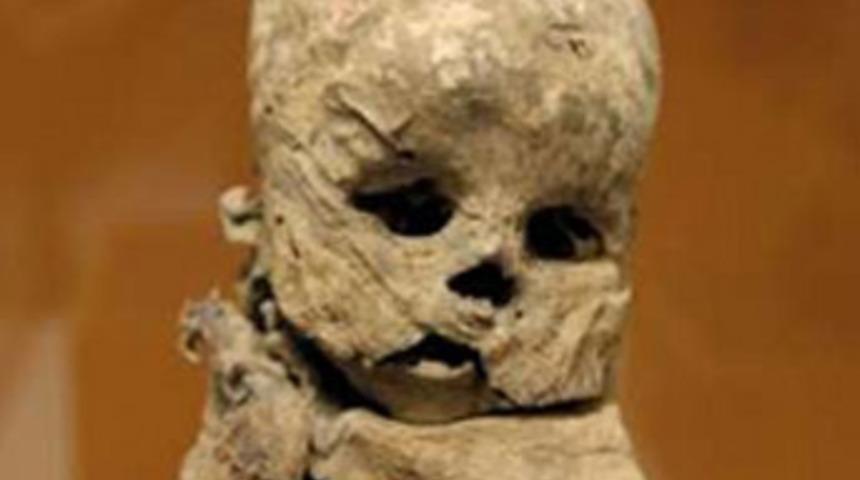 Mumyalanmış bebek cesedi buldu