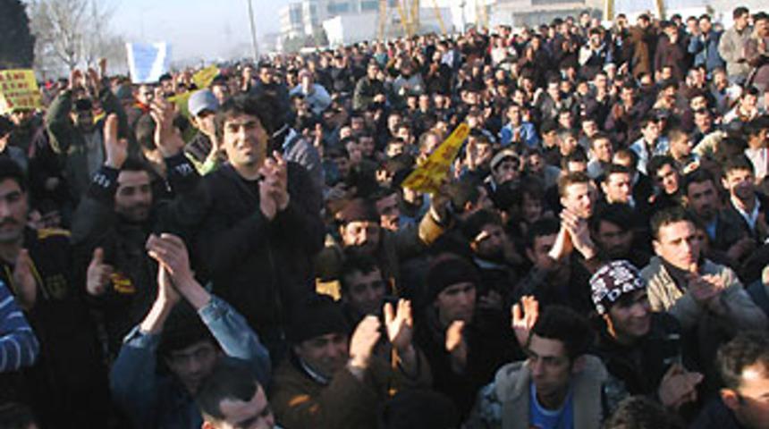 &Ccedil;alışanlar iş bıraktı