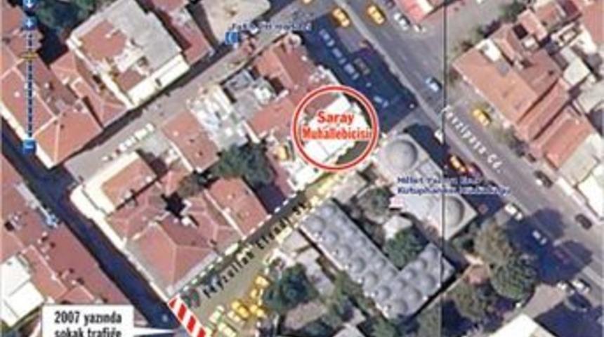 Başkan'ın 'Saray'ı i&ccedil;in sokak kapatıldı