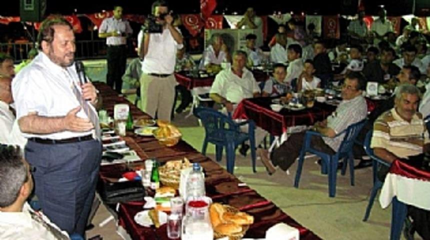Haydar Baş, Arabanlılarla iftar yemeğinde buluştu