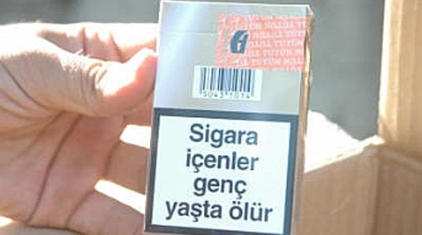 Turistlere satılmak &uuml;zere hazırlanmış sahte sigara yakalandı