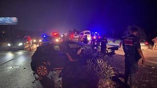 Milas-Bodrum kara yolunda feci kaza! 1 ölü, 2'si ağır 8 yaralı