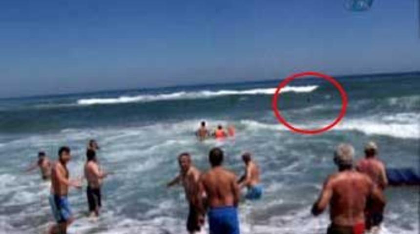 Emekli astsubayın boğulma anı g&ouml;r&uuml;nt&uuml;lendi