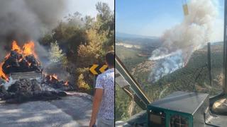 Balıkesir'de 4 saat söndürülemeyen yangının çıkış nedeni belli oldu