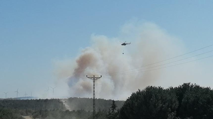 Silivri'de orman yangını! &Ccedil;ok sayıda itfaiye ekibi sevk edildi