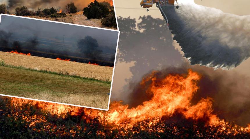 Yunanistan'daki yangın söndürülemiyor! Alevler Türk köylerine ulaştı