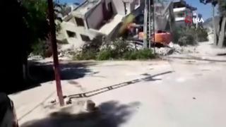 Yer: Hatay! Görüntüler, izleyenlerin yüreklerini ağzına getirdi: Yıkım esnasında...