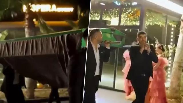 Damadın arkadaşları düğüne tabut getirdi! İçinden çıkan görenleri şaşkına çevirdi