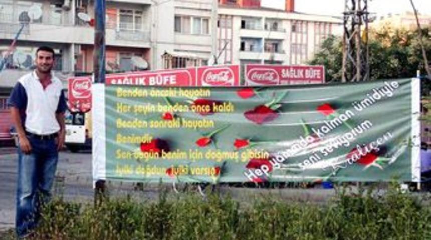 Batmanı şok eden pankart