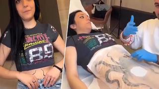 Kasığına yaptırdığı ahtapot dövmesini gösterdi! Sosyal medyadan gündem yaratmayı başardı